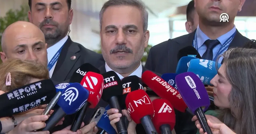 Bakan Fidan Bakü’de. “Liderlerimiz arasında sarsılmaz bir dostluk ve kardeşlik bağı vardır”