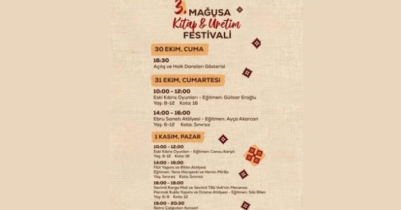 Mağusa Kitap ve Üretim Festivali yarın başlıyor – Kıbrıs Gazetesi